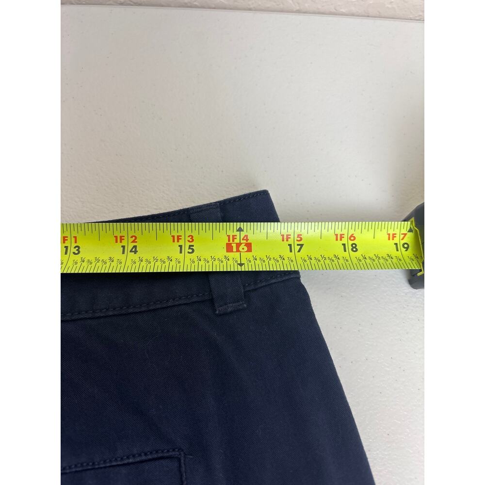 LOFT Navy Shorts Size 8 6” Inseam Mid Rise Classic Cotton Summer - Picture 5 of 6